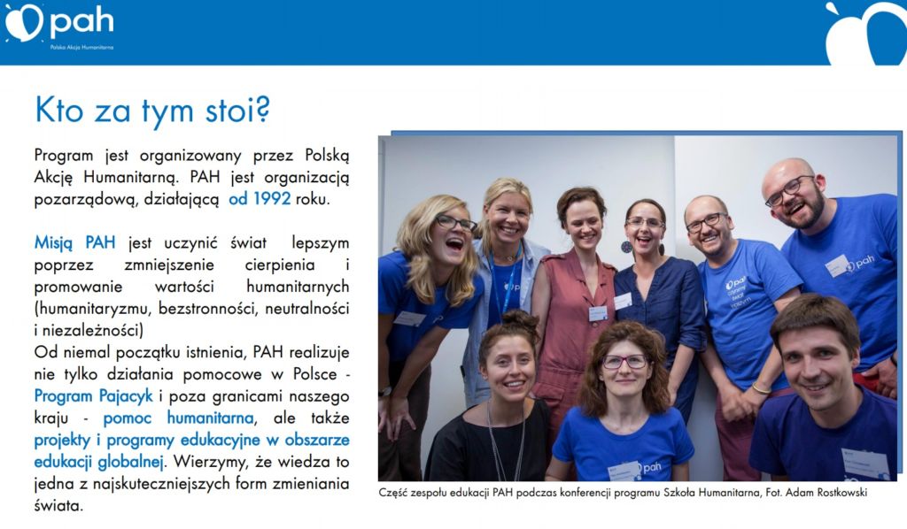 Nasza szkoła realizuje Program „Godziny wychowawcze ze światem”