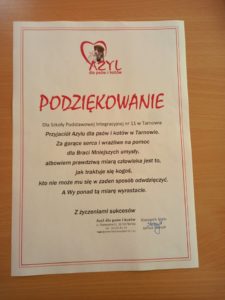 Zbiórka karmy dla zwierząt ze schroniska zakończona