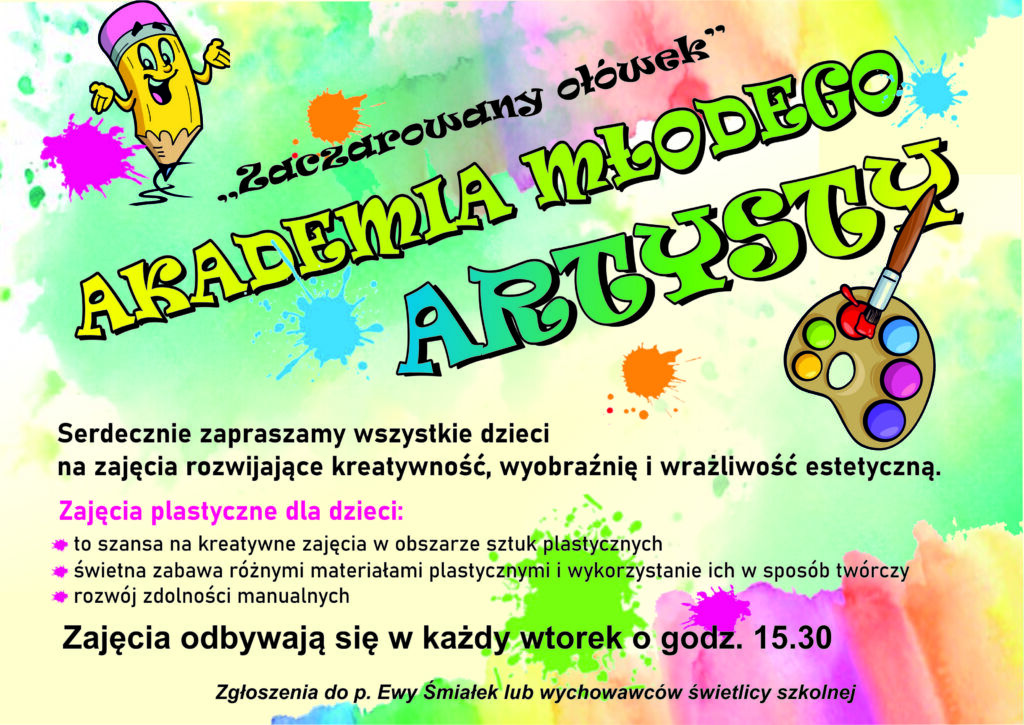 Akademia młodego artysty zaprasza