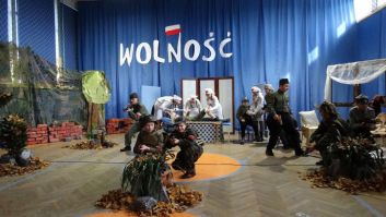 Przedstawienie "Wolność" przygotowane przez klasę 6a i 6b