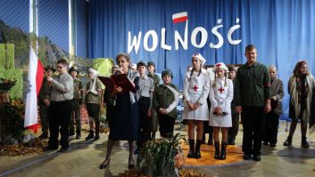 Przedstawienie "Wolność" przygotowane przez klasę 6a i 6b