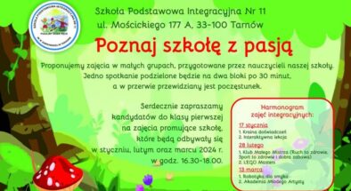 Zapraszamy na zajęcia dla przyszłych pierwszoklasistów